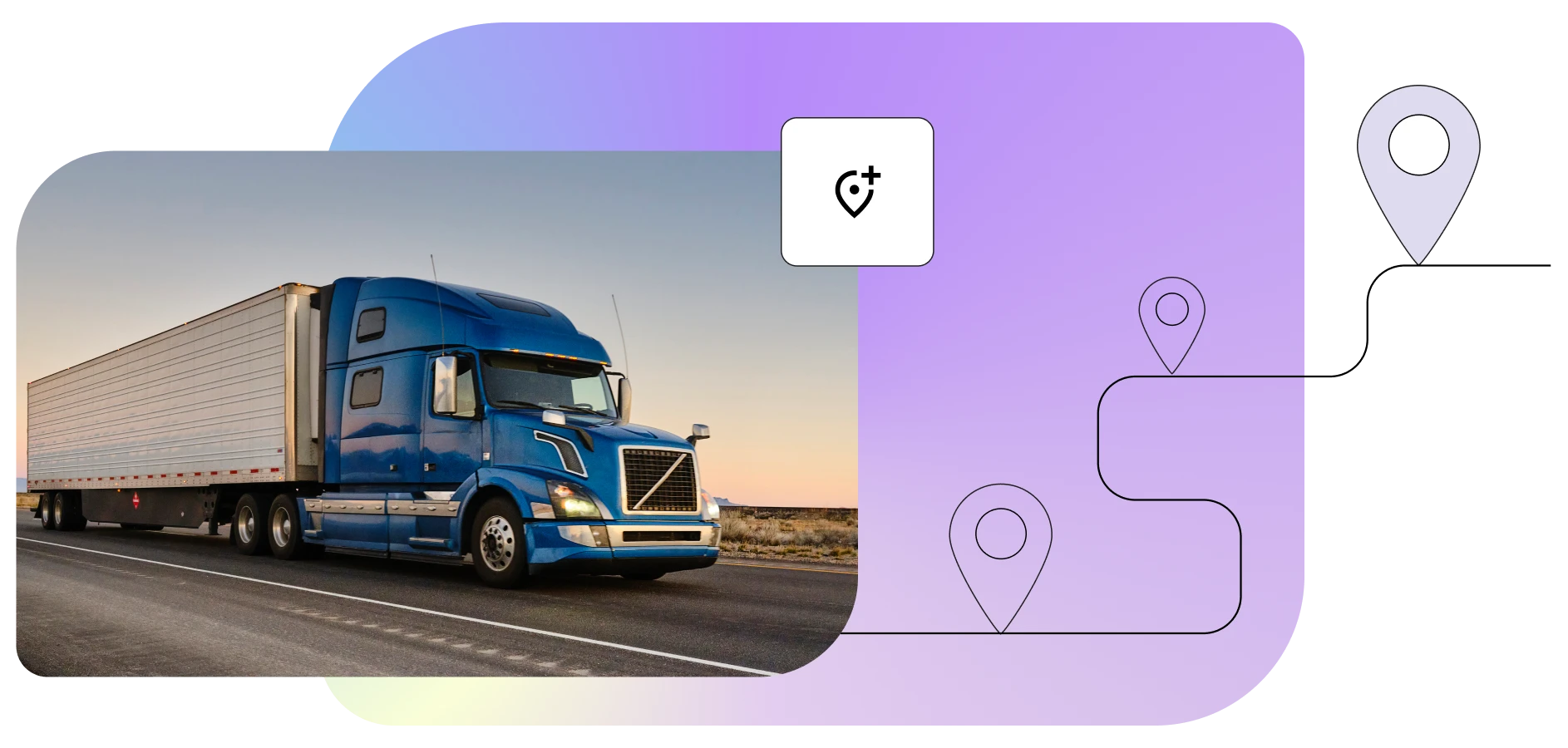 Fall of traditional commerce truck driving