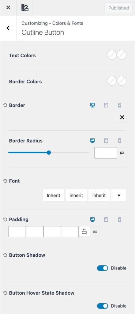 Outline Button