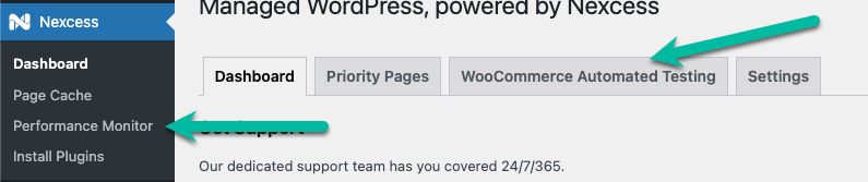 This allows you to manage all three from the same dashboard within the Nexcess mu-plugin.