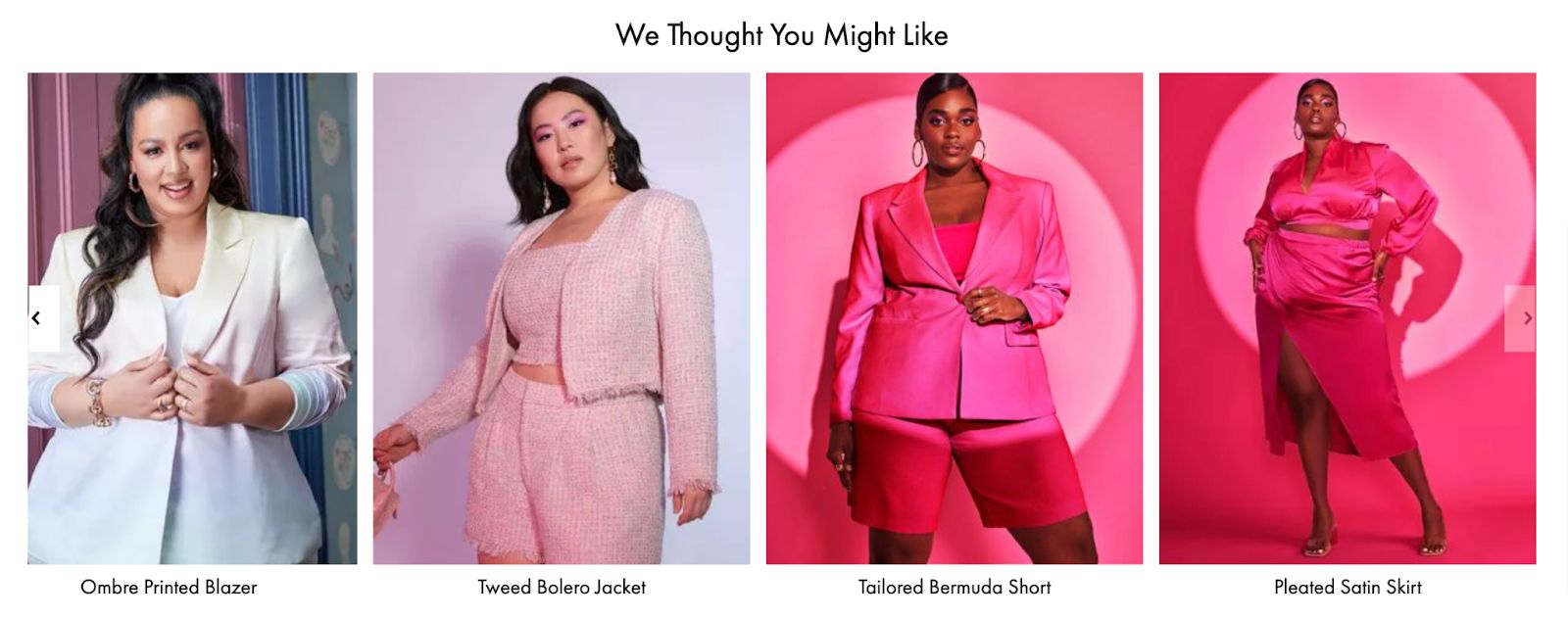 Eloquii offers personalized AI recommendations to encourage sales.