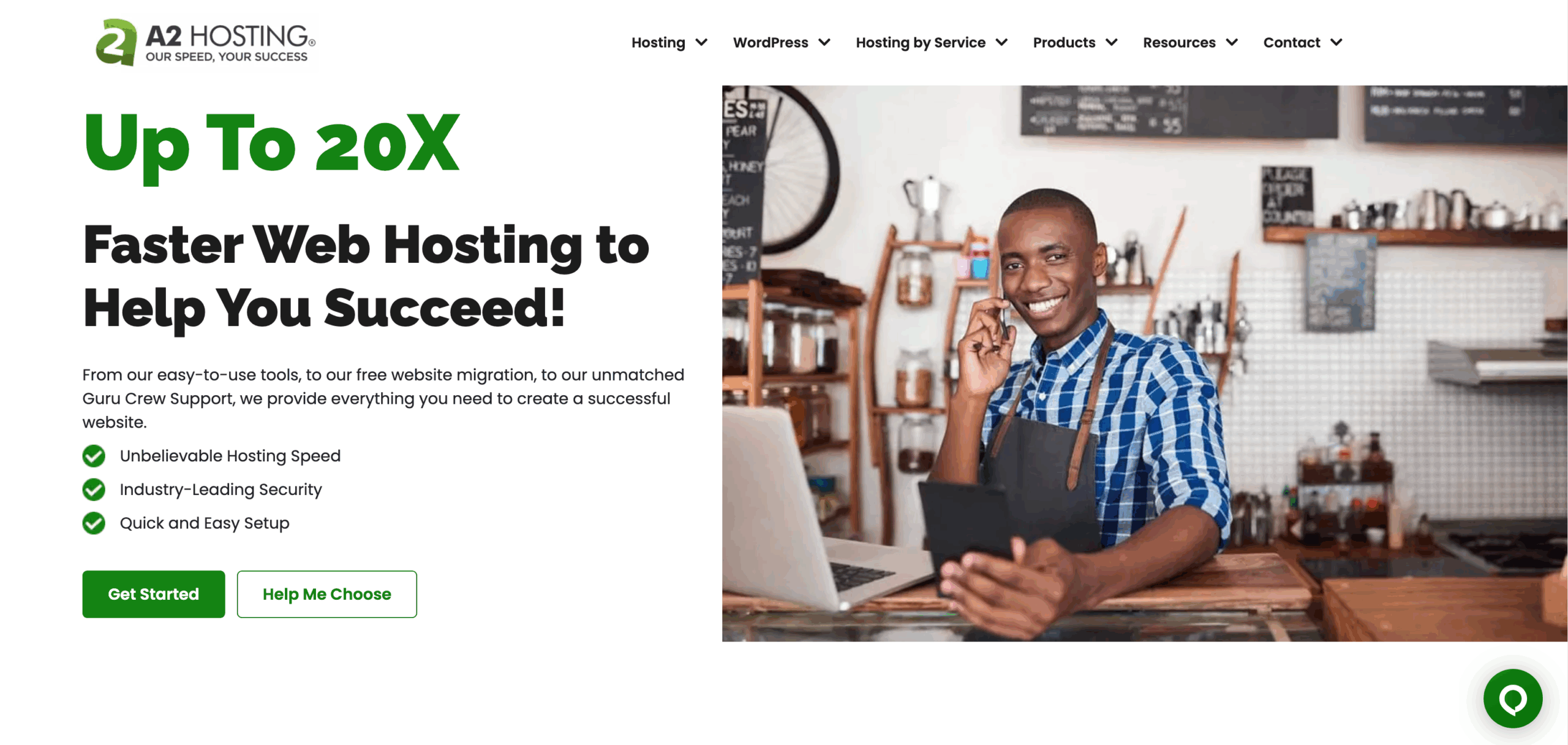 A2 hosting is an easy to use GoDaddy alternative