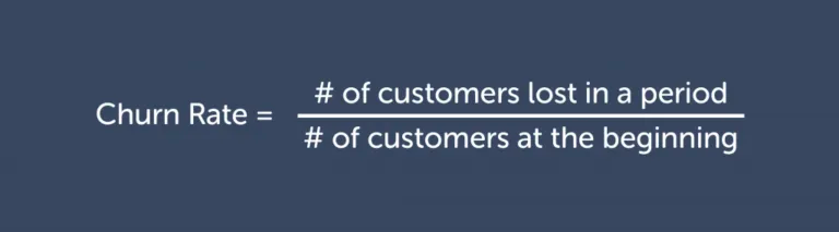 Customer churn rate formula
