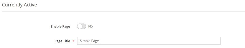 Ensure no live changes to the Magento store by toggling off the live page