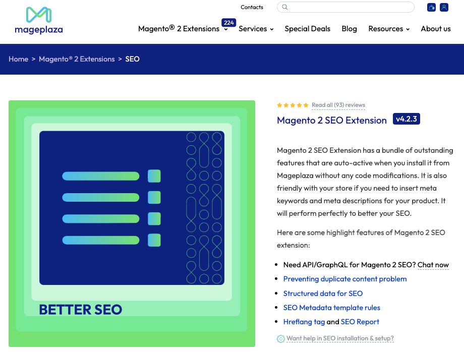 Mageplaza Magento 2 SEO Extension is best for website auditing.