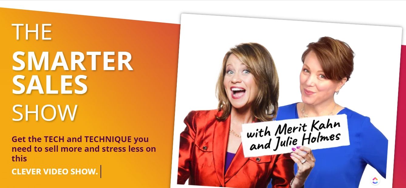 The Smarter Sales Show is a great podcast website example