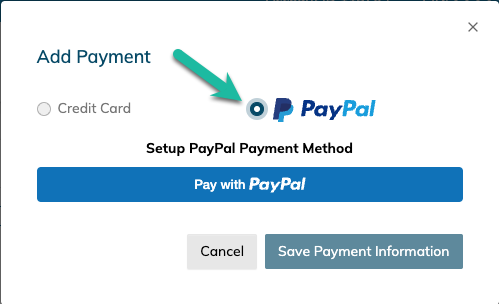 Setup PayPal Payment Method
