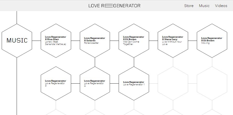 Calvin Harris' minimalist approach on his celebrity website
