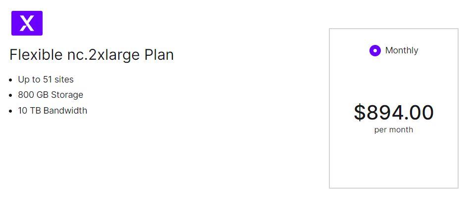 The most significant advantage of the flexible plan is the ability to cater to various hosting needs. If you're running smaller sites, the XS or S options may be sufficient. However, as your online presence grows, you might be interested in plans up to XXL that can take up to 51 sites.