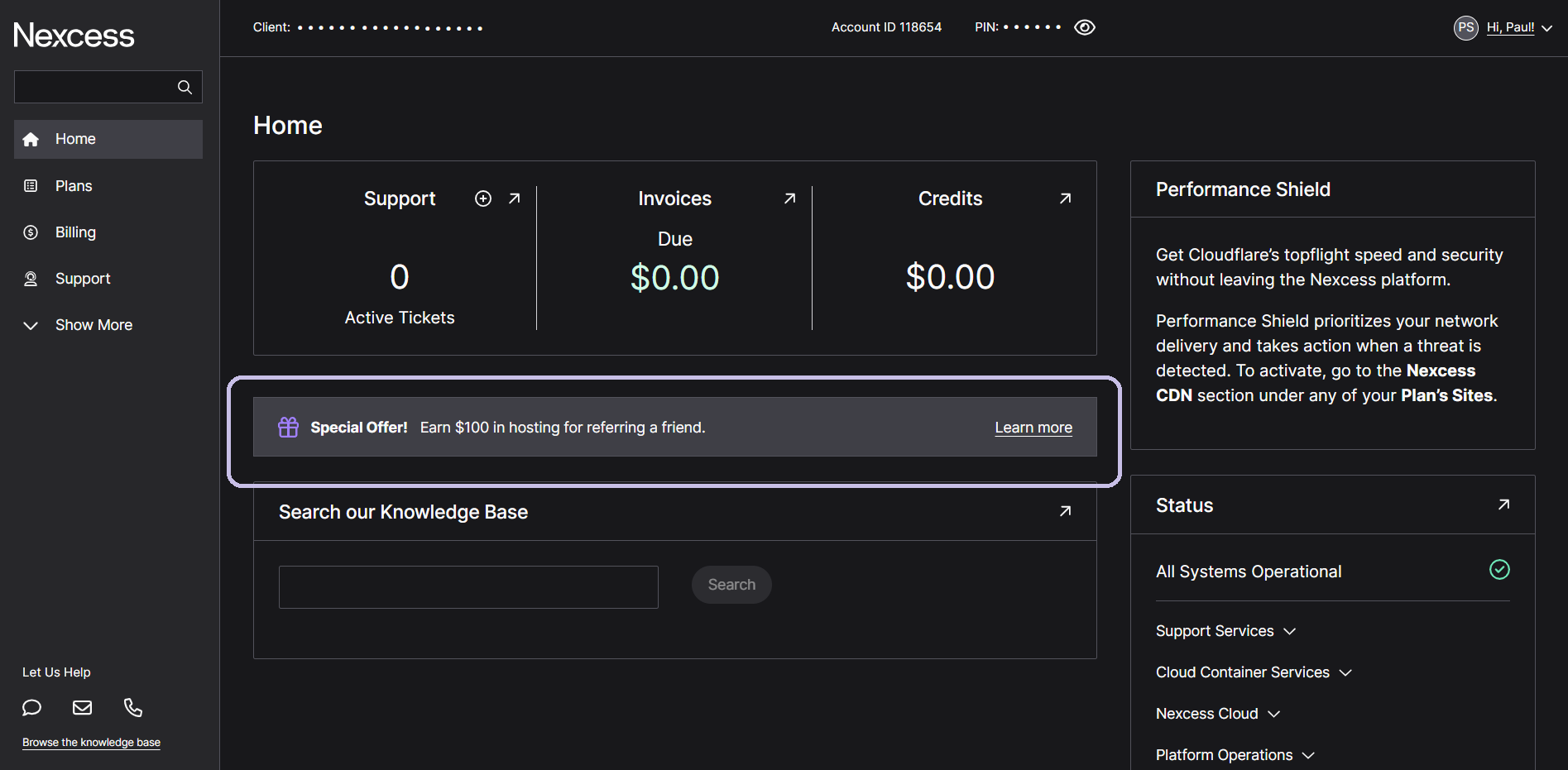 The Refer-a-Friend Program offers Nexcess customers $100 in hosting credit for every friend they refer to any of our hosting services — spread the word about how much you love Nexcess!