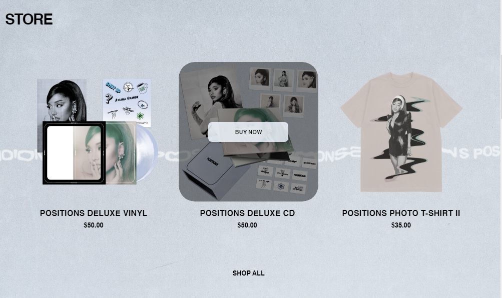 Ariana Grande celebrity website