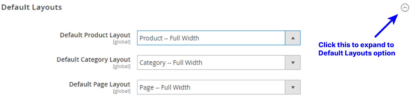 Set your default Magento 2 Page Builder product, category, and page layouts