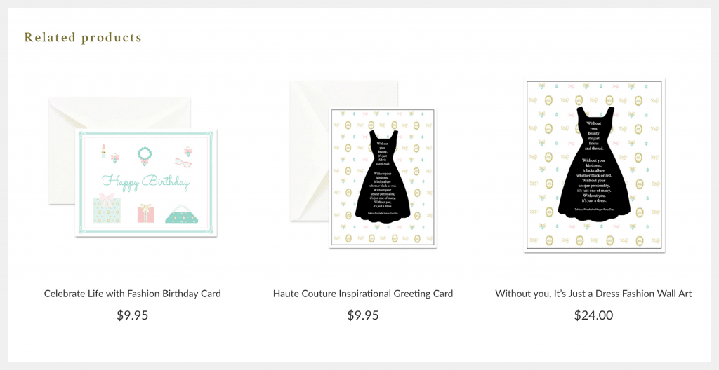 Multiple products and prices.