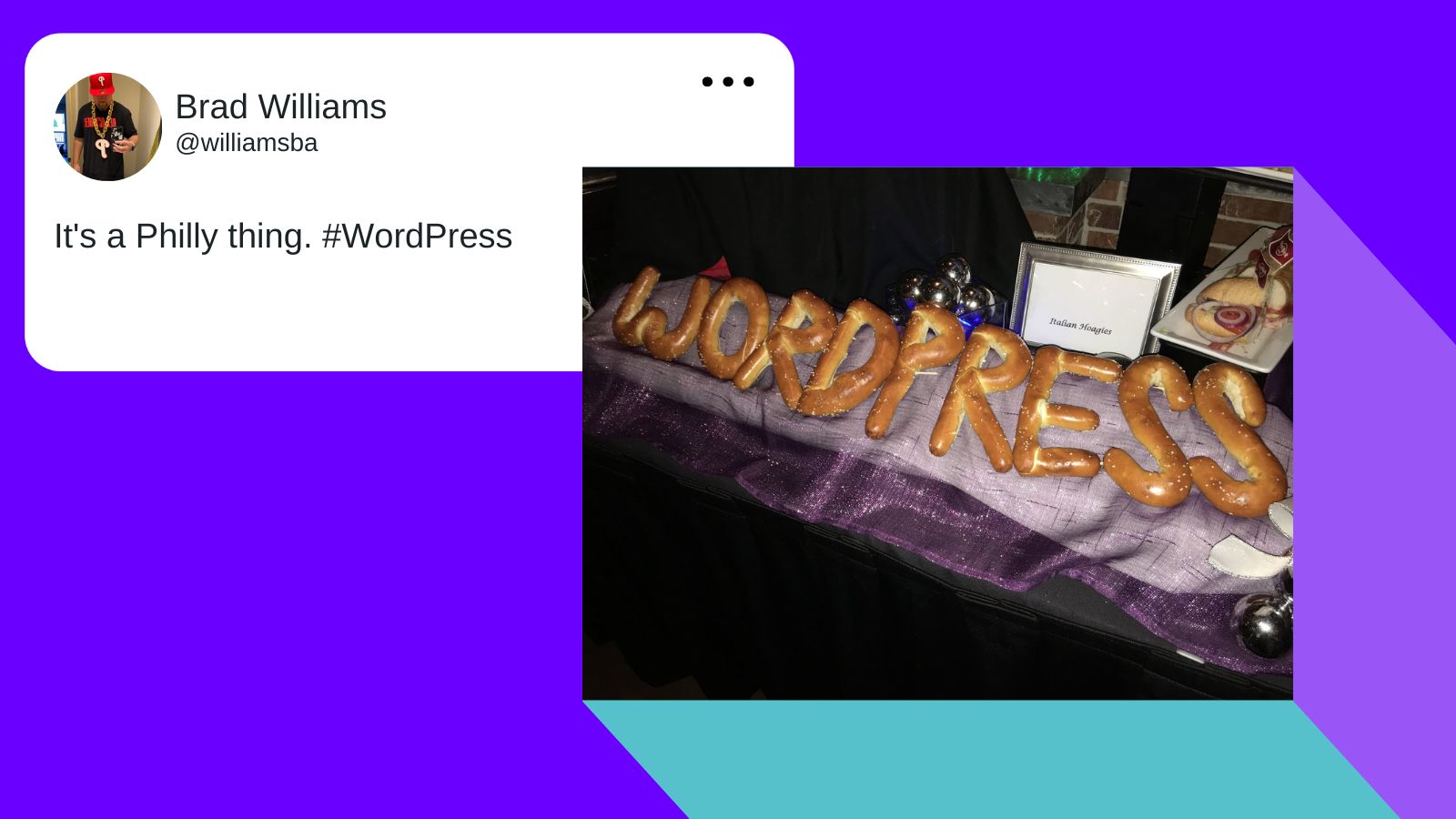 Brad Williams tweeting 