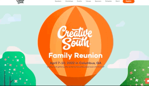 Parallax animation is a big modern web design trend