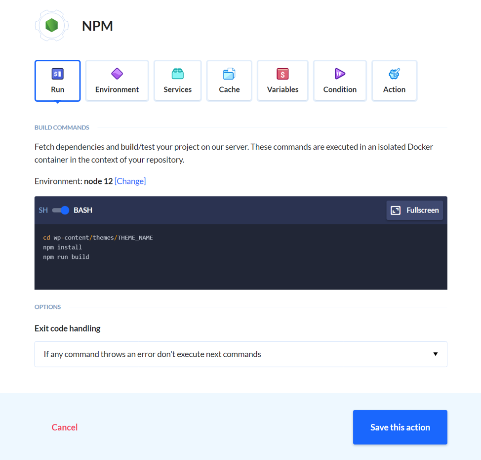 Find out what command is used for building