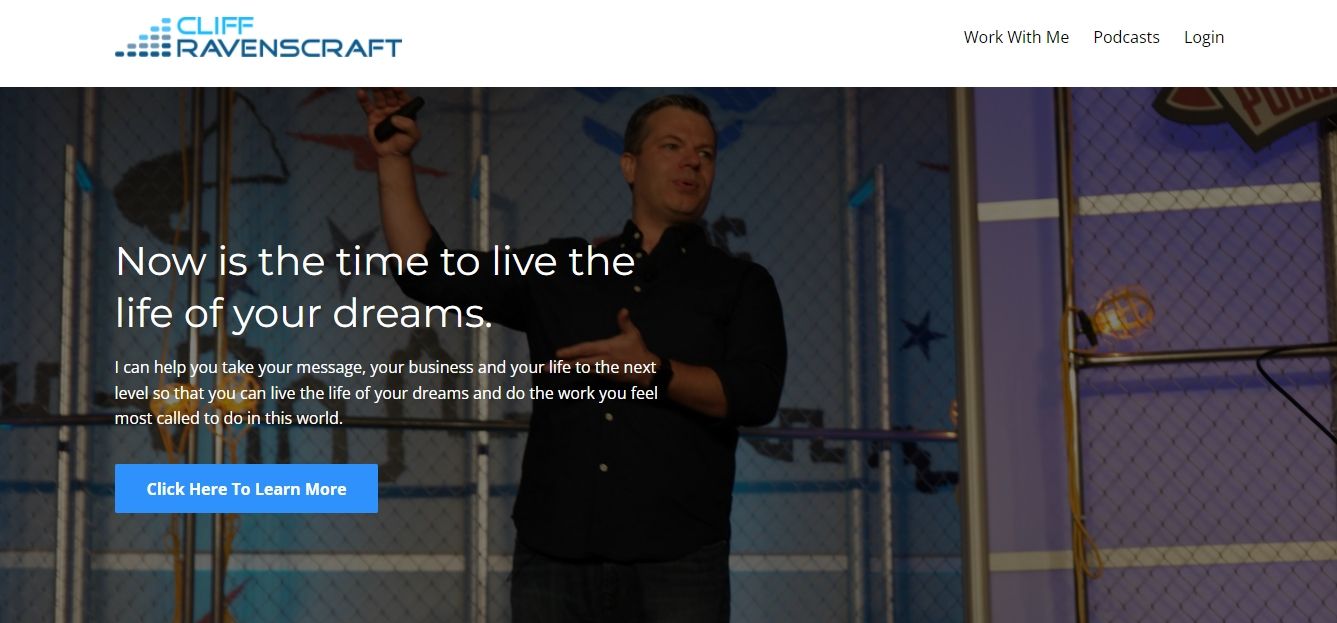 Another podcast website example: The Cliff Ravenscraft Podcast