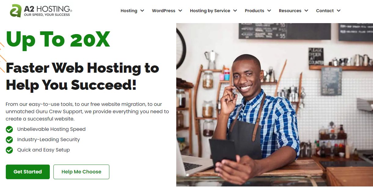 Best ecommerce hosting: A2 Hosting. 