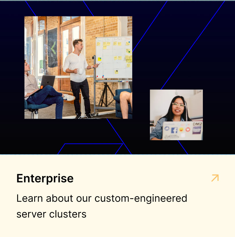 Learn about our custom-engineered server clusters
