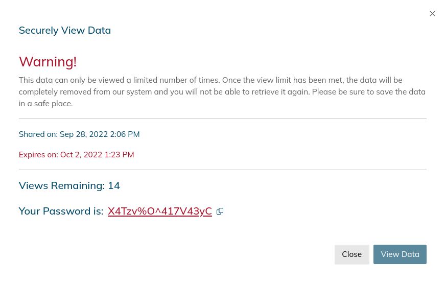 Once a new user has been created, you can view their password a limited number of times. Click the Eye icon to retrieve the user’s password.