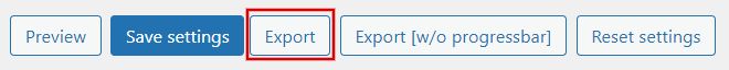 The last step to export your WooCommerce orders is to click the “Export” button as shown below.