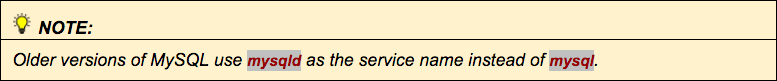 Mysqld has switched to mysql.