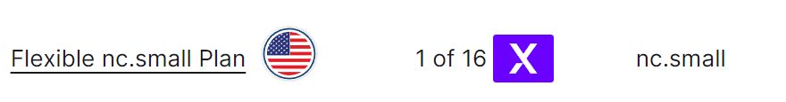 Select the Flexible Plan. From the available plans, select the newly created flexible plan.
