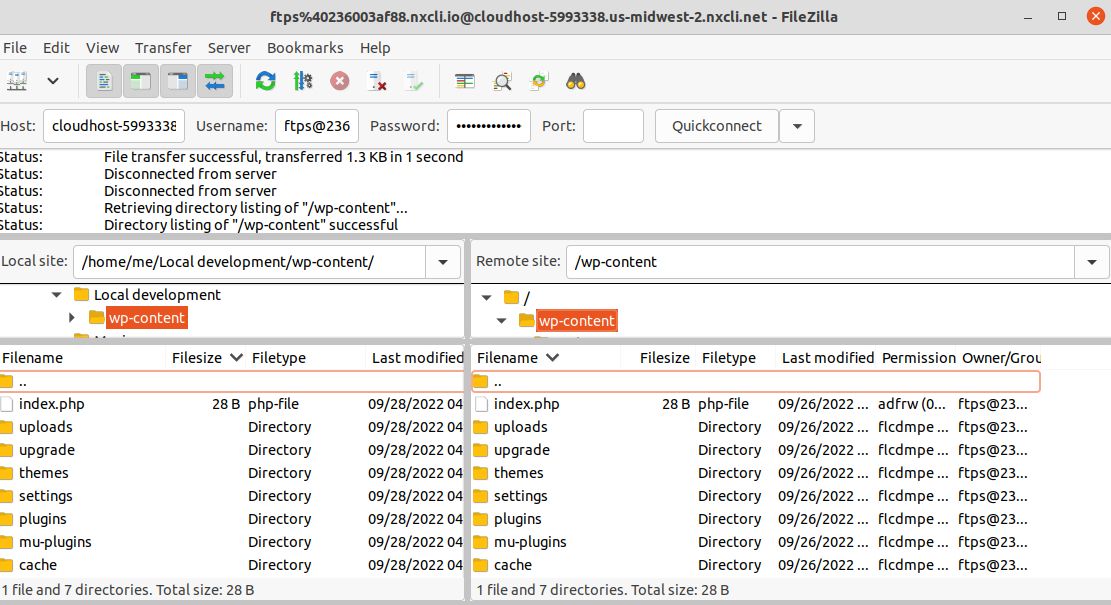 You can modify, remove, or download your website files, restore them from a backup, and even save a backup of your website to store it locally. The FileZilla FTPS client will ensure secure data transfer, so you do not have to worry about your data’s safety.