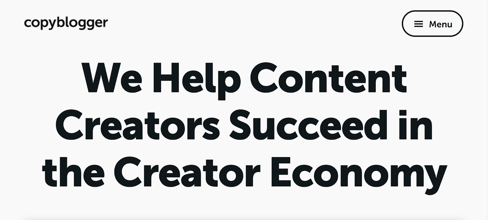 Membership site example: Copyblogger.