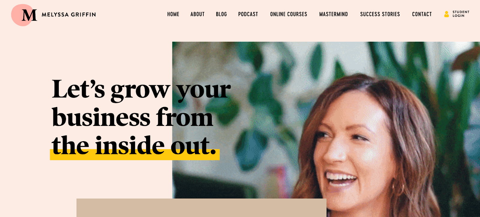 Membership site example: Melyssa Griffin