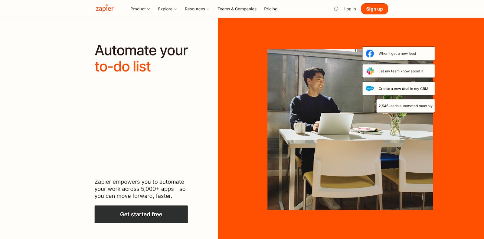 Zapier no-code automation tool.