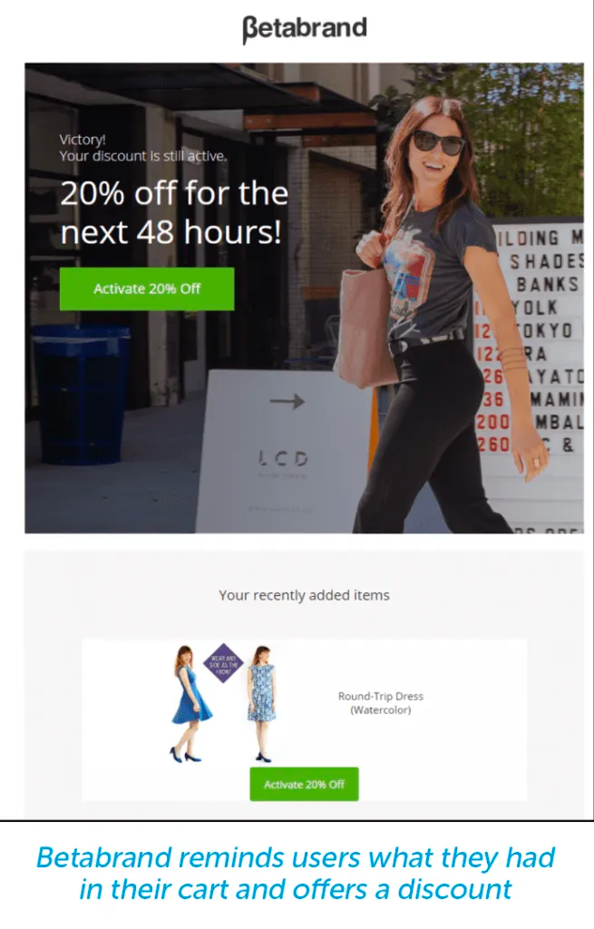 Betabrand email example