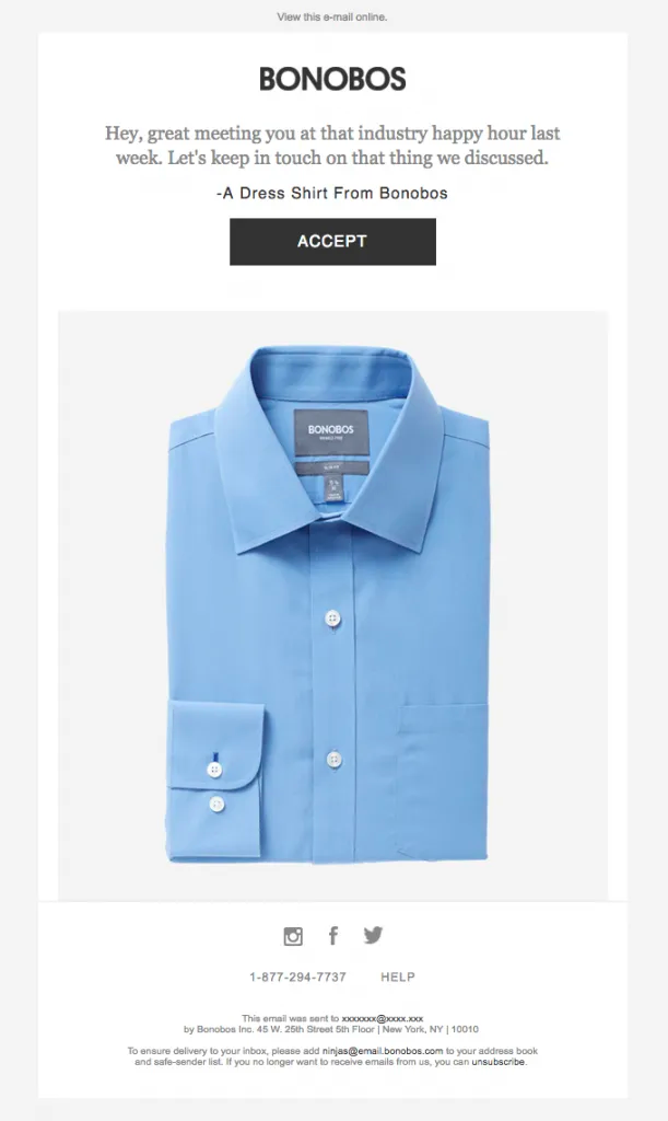 Bonobos email 