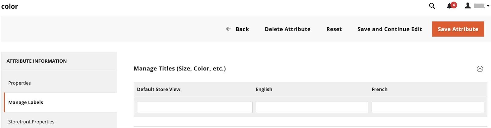 Add translated labels under Managed titles.