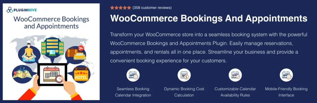 calendar plugin woocomm bookings and appts