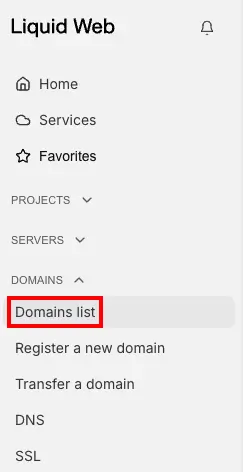 domains list link