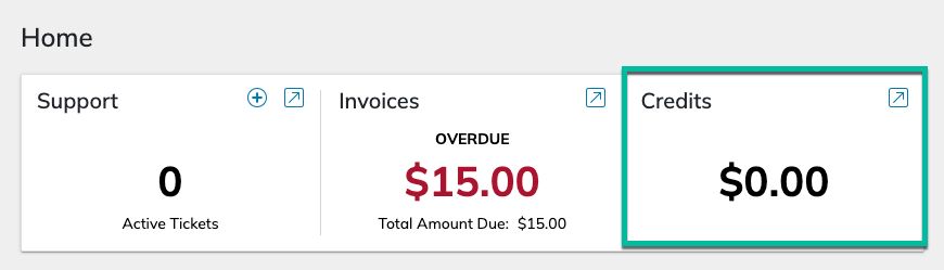 You will be able to see if you have an account credit right on your homepage when you log in.