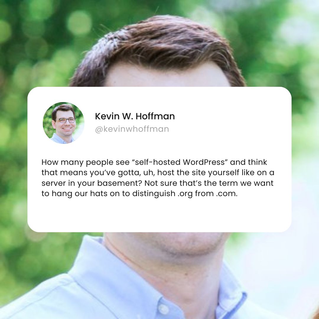 A tweet from Kevin W. Hoffman.