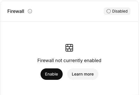 enable cloud firewall link