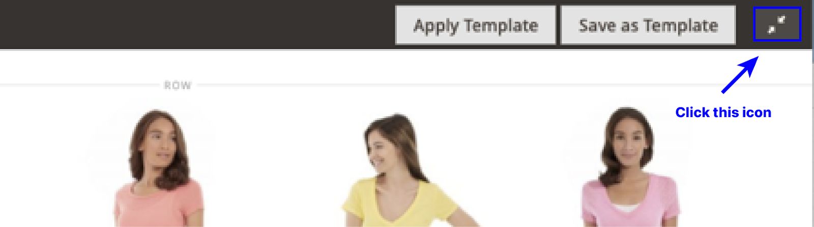 Exiting the Magento Page Builder staging area