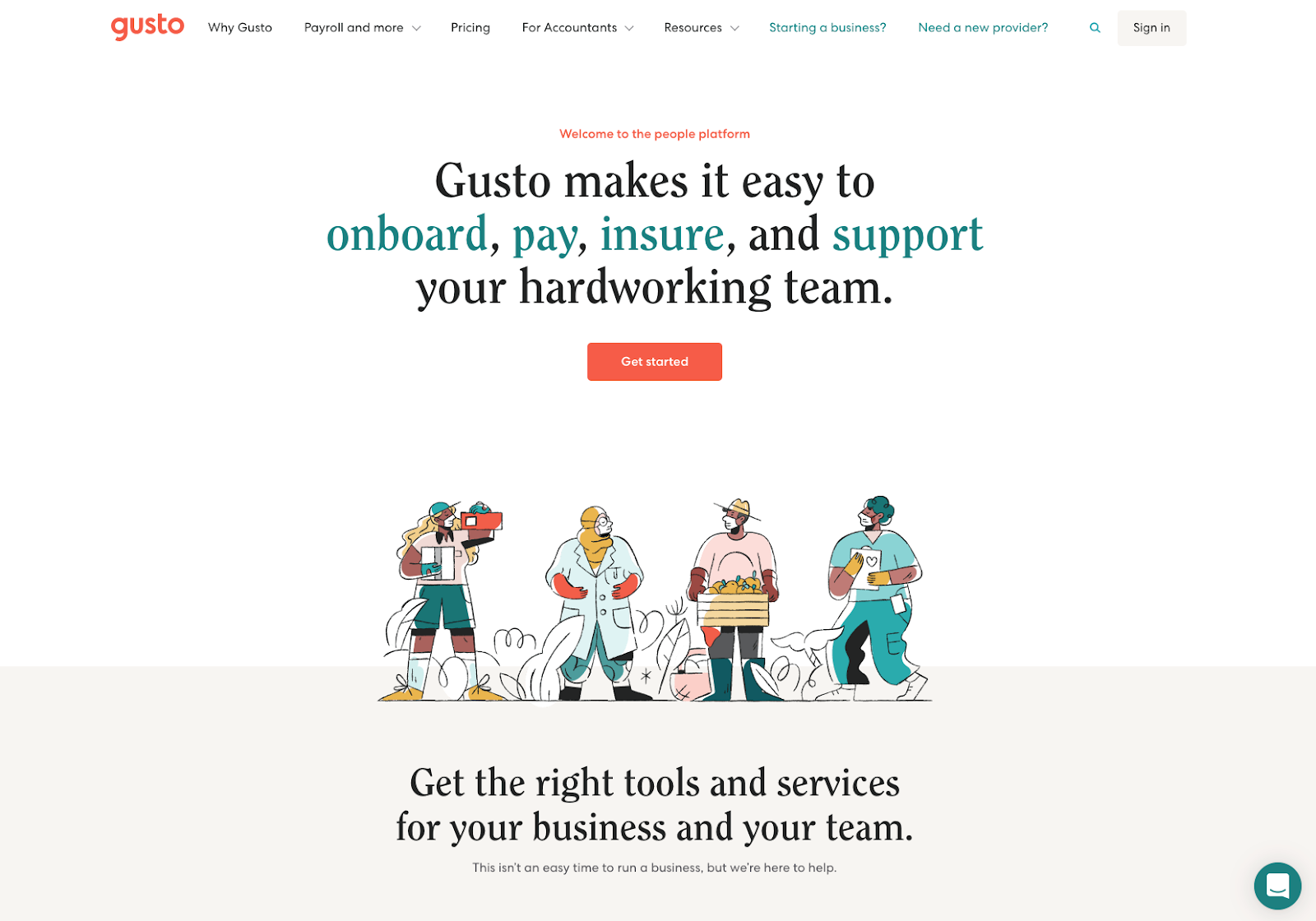 Illustrations are another big modern web design trend