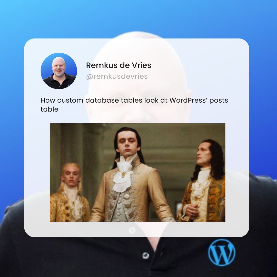 A tweet from Remkus de Vries