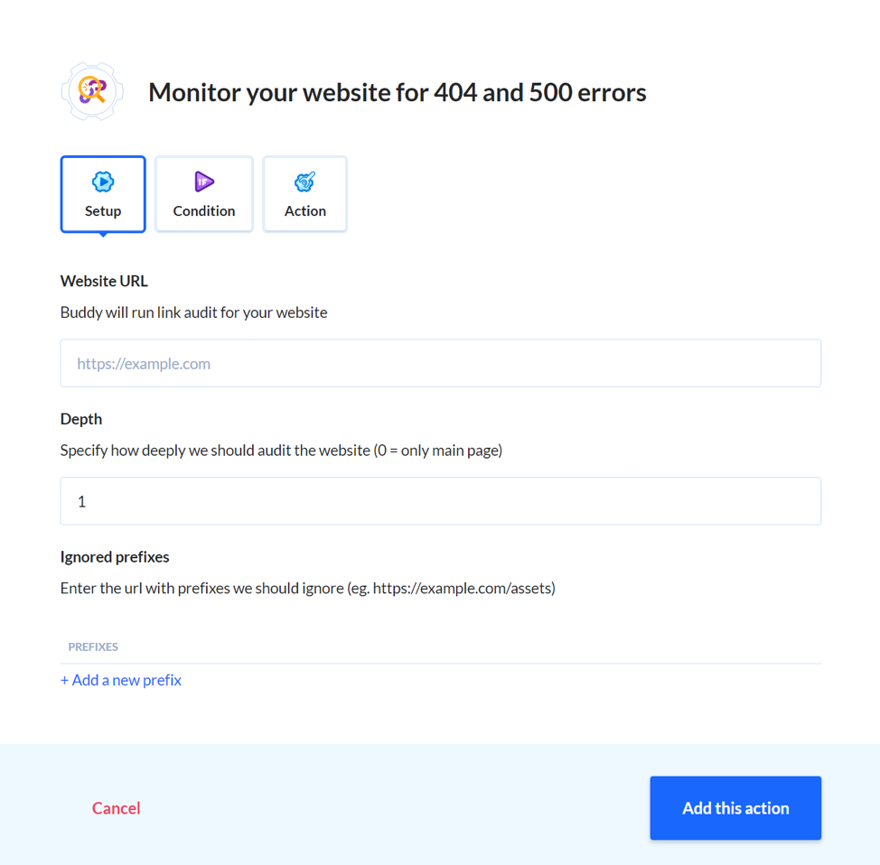 Use the Link Validator action