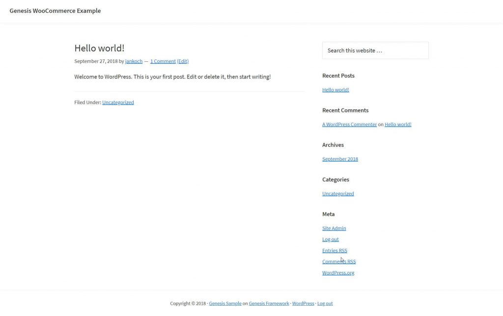 genesis-basic-frontend