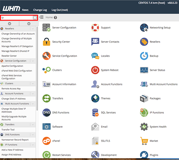 ip in search bar highlighted