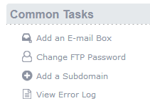 common tasks screen