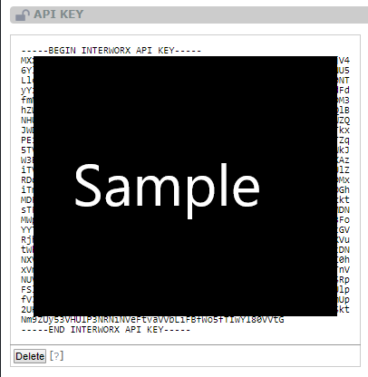 sample api key