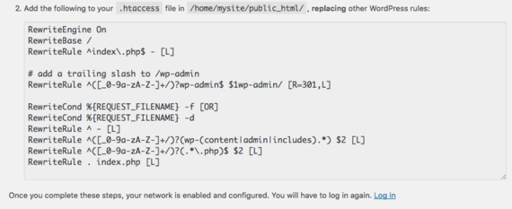 .htaccess file information