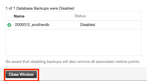 close window button highlighted