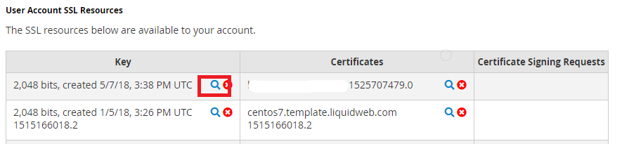 magnifying glass icon highlighted