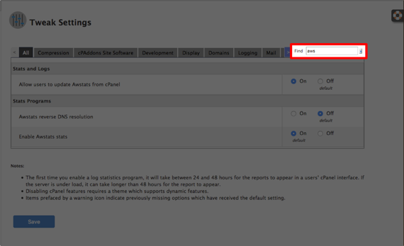 searching for awstats